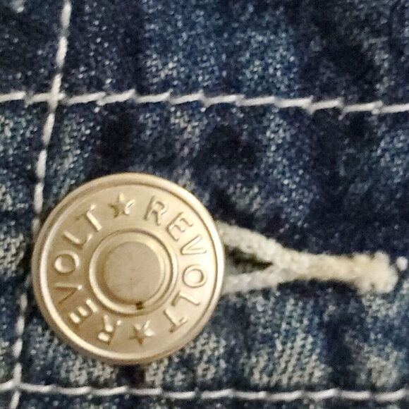 OOAK Jeans Overalls Small Womens Sarah Hand painted Originals Carpenter Pants - Picture 4 of 16